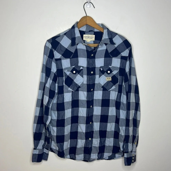 Denim & Supply Ralph Lauren Buffalo Check Snap Button Up Collard Shirt - Picture 4 of 9